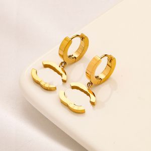 Simple Fashion Stud Earrings Boutique Designer Charm Earrings Christmas New Jewelry Stud 18K Gold Plated Women Family Birthday Love Gift Earrings