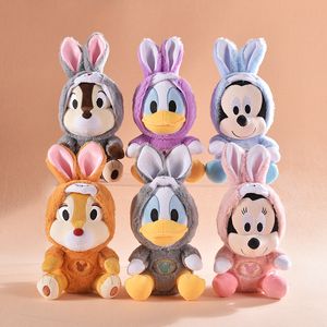 Atacado 2023 Rabbit Ano do Turn Plush Toys Jogos infantis Playmates Gifes de férias Decoração interna