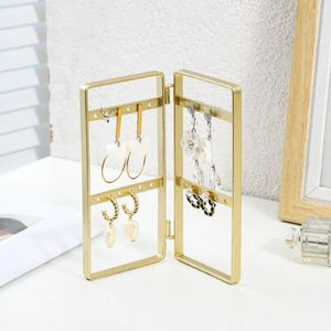 Smycken påsar nordisk stil stabila kvinnliga ringar arrangör rack örhänge hållare stand gyllene display halsband hem