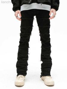Jeans der Männer Liu Su, die Mann-Jeans-Mode-Hip-Hop-Straßen-Kleidungs-langsame Reise-Hosen-berühmte Marken-Entwerfer-Mann-Hosen-Mannkleidung W0413 abnehmen