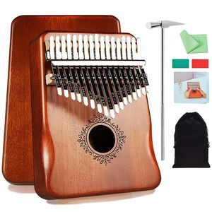 Other Sporting Goods 17 key Perfect Gauntlets Piano Mahogany kalimba Musical Instrument Beginner Thumb With Accessory Wood acoustic musical i 230413