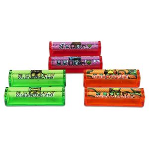 Acessório para fumar rolo de papel cru série macaco plástico 110mm padrão gorila Rolos de tabaco de plástico Máquina de enrolar acrílico orangotango isqueiro bong