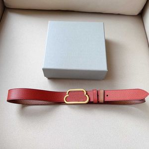 Luxury Women Designer Belt Fashion Plain Plain Copper Smooth Buckle Mens Womens Casual Belts Bredd 3.0 cm Business Jeans Dress Dekorativt bälte