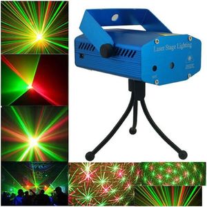 Другое сценическое освещение Mini Led R G Регулировка лазерного проектора Dj Disco Party Club Light Fedex Dhs Drop Delivery Lights Ot7As
