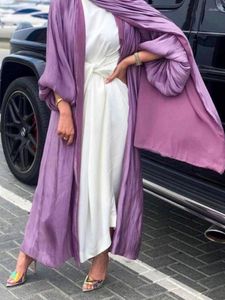 Clothing Ethnic Clothing Ramadan Organza Open Abaya Kimono Women Puff Sleeve Shining Cardigan Muslim Dubai Arabic Party Long Dresses Modest