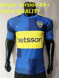 новый стиль 23/24 Boca Betsson Football CABJ, эксклюзивные классические футбольные майки, высококачественная версия игрока, домашняя мужская футболка с короткими рукавами, футбольная рубашка, одежда для футбола