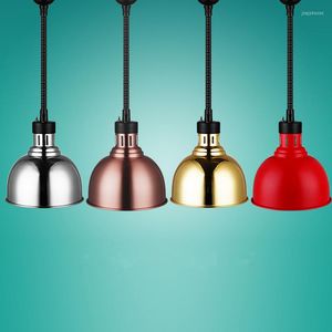 Pendant Lamps Food Heating Light Industrial LED Retractable Lamp For Kitchen Barbecue Store El Restaurant Lighting Fixture