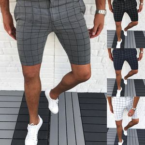 Shorts masculinos shorts casuais masculinos Summer Slim Stretch Moda de seção fina de seção fino para os negócios masculinos diariamente para sair vestindo cinza preto 230412
