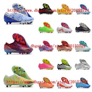 Chuteiras masculinas Mercurial XV Elite SG Chuteiras Botas de futebol Scarpe Da Calcio roxo