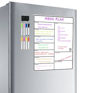 Whiteboards Magnetic Weekly Planner Board Refrigerator Whiteboard Calendar Resistant Technology Family Home Office Fridge 230412