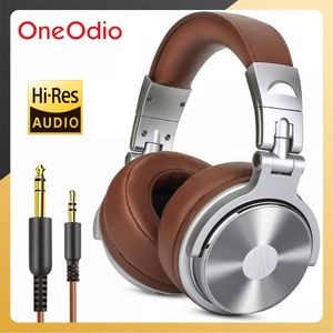 Aurberi per cellulari OneOdiio Professional Studio DJ Cuffie con microfono sopra le cuffie da gioco pieghevole monitor Hifi per PC 230412