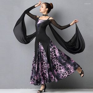 Bühnenkleidung Gesellschaftstanz-Wettbewerbskleid für Frauen Elegante Kostümdesignerkleidung Tango-Walzer-Outfit DL7268