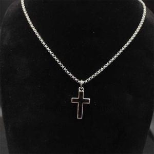 Klassisk designer lyxiga halsband Dy Sterling Collection Box Gemstone Cross Six Star Sword Men Chain and Women Par Halsbandsmycken