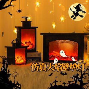 Table Lamps Nordic Style LED Lamp Modelling Fireplace Nightlights Christmas Furnishing Atmophere DC 4.5V Battery Type