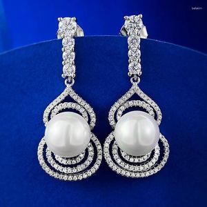 Orecchini per borchie 2023 S925 Sterling Sterling 10mm imitazione perle perle guscio per perle guscio per piccoli stalloni piccoli stile