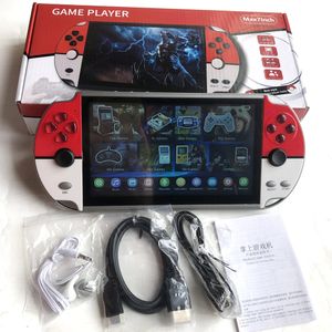 X40 Video Game Portatil 7.1inch LCD Double Rocker Handheld Retro Game Console Video Player TF Card 16G for GBA/NES 10000+ Games