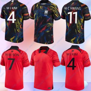 22/23 Sydkorea Soccer Jersey 2023 2024 Hemröd son Kim Hwang Lee Jeong Sung Lee Kwon National Team Shirt Football Uniform