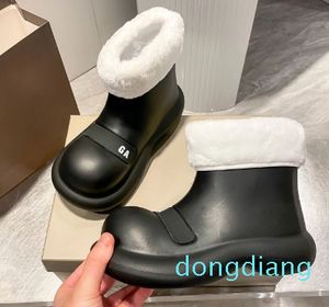 Women's ankle boots non-slip rain boots, comfortable insoles, stylish warm shoes and outdoor shoes