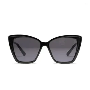 Sunglasses Women 2023 Ladies Retro Big Luxury Black Mirror Cat Eye Sun Glasses Metal Frame Vintage Oversized