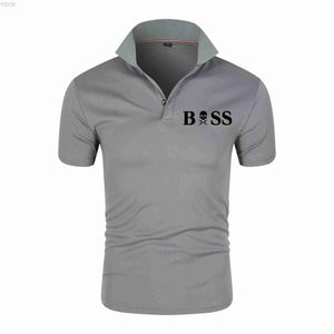 Men's Polos New High Quality Men's Cotton Polo Shirt 2023 Summer New High End Business Casual Polo Neck Short Sleeve T-shirt Top S-4xl