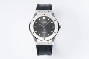 Üst Mens Watch Designer Watches 42mm Siyah Dial Otomatik Mekanik Moda Klasik Paslanmaz Çelik Su Geçirmez Aydınlık Safir Saatler