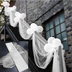 Party Decoration 72cm 10m Sheer Crystal Organza Tulle Roll Curtains Fabric Wedding Ceremony DIY Baby Shower 5Z