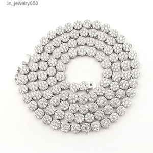 Grossist anpassad hotsale ny design 925 sterling silver tenniskedja 5mm 24 '' zirkoniume moissanite diamanthalsband tenniskedja kedja