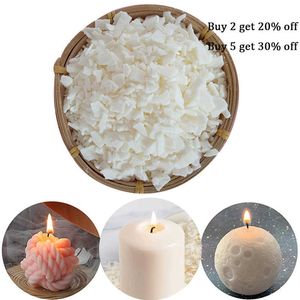 Scented Candle 100g/pack Natural Soy Wax Candle Making Supplies Smokeless Waxed DIY Handmade Aromatherapy Wax Candles Making Supplies Gift P230412