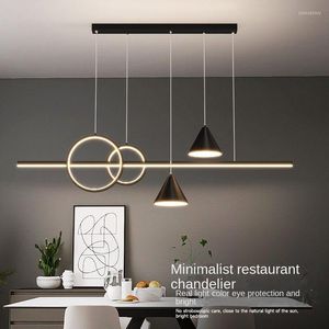 Pendant Lamps Nordic Designer Dining Lamp Black For Living Room Center Table Kitchen Accesories Chandelier Home Decor Lighting Fixture