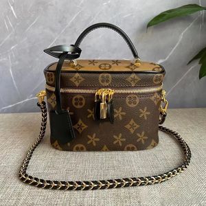 Alta Qualidade Couro Genuíno Vaidade Câmera Bolsa de Ombro Mulheres Homens Totes Crossbody Bags Luxurys Designer Compõem Moda Compras Carteira Casos Cartão Bolsos Bolsa