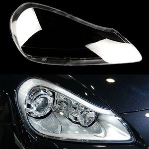 Auto Case Headlamp Caps för Porsche Cayenne 2007 2008 2009 2010 2010 CAR FREDLIGHT LINS COVER LAMPSHADE Lampcover Glass Shell