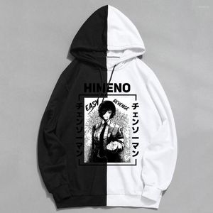 Męskie bluzy z kapturem anime łańcuch łańcuchowa man seksowna himeno pullover ponadgabaria się bluza hip hop streetwear mężczyzn menów dresów łańcuch dresowy