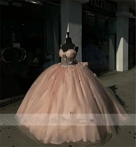 Nova chegada pinkprincess vestido de baile quinceanera vestidos 2024 com arco borboleta apliques contas festa aniversário para 15th meninas 322