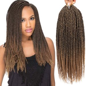 Senegales Twist Crochet Balas de cabelo pequenos mambo torção de crochê que traíamos cabelos senegalês Torções de penteados 30strands