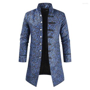 Jaquetas masculinas punk outerwear para outono inverno moda jacquard tecer casaco masculino casual retro roupas homem