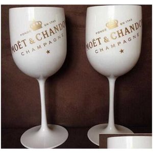 Mugs Plastic Wine Party White Champagne Glass Moet T200216 Drop Delivery Home Garden Kitchen, Dining Bar Drinkware Otlcv