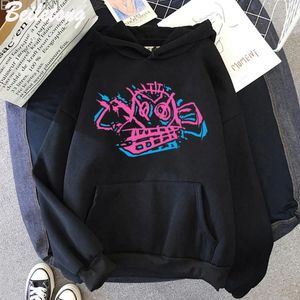 Kvinnors hoodies arcane jinx hoodie apa tryck svart tröja lösa kvinnor/män tröjor pojke flickkläder spel älskare anime toppar hip hop hop