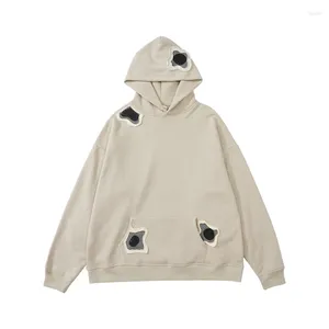 Erkek Hoodies Sonbahar ve Kış Ürünleri Orijinal Çiftler Modaya Marka Ağır Siklet Artı Kadife Hoodie Retro Gevşek Sweatshirt Erkekler Anime