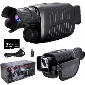 Telescope Binoculars 1080p Monoculars Hunting Camera 5x Digital Zoom Po Video Playback Outdoor 300m Full Darkness Infrared Night Vision 231113