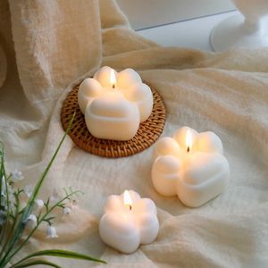 Scented Candle 1pc Cat Claw Scented Candles Aromatherapy Handmade Wedding Home Decoration Scented Candles Photo Props Ornaments P230412