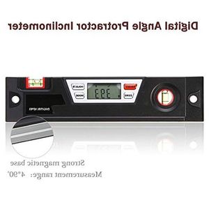 Freeshipping Digital Angle Gauge Level Box Goniometro Angle Finder Inclinometro con base magnetica Calcolo per carpenteria Costruzione M Jwej