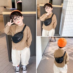 バックパックの子供たちのミニ幼児の刺繍アルファベットワンショルダーファニーパックプリンセスアクセサリークロスボディチェストウエストバッグ子供230412