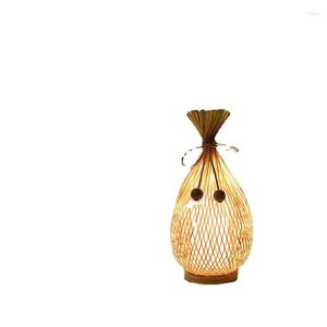 Decorative Figurines Chinese Style Modern Simple And Creative Zen Bamboo Art Lamp Bedroom Bed Night Decoration Home Accessories
