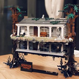 Diecast modelo compatível 75810 Stranger Things The Upside Down Building Blocks Bricks Set Brinquedos para crianças Aniversário Presentes de Natal 2499pcs 231110