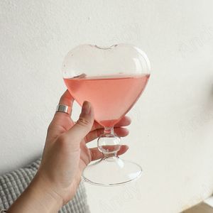 Tumblers Creative Glass Cup Corean Cute Love Decorative Bar стойка виски бочбки послеобеденный чай на рабочем столе чашки сока Home Water 230413