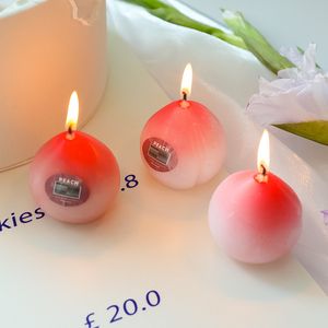 10pcs Śliczne różowe brzoskwiniowe zapach świece świece wosk soy aromaterapia świeca Relaks Birthday Prezenty zapasy hurtowe