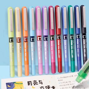 Ballpoint Pens Haile Cute RollerBall 02803805mm Extra Fine Nib Liquid Ink Pen for Writing journal School Office Stationary 231113