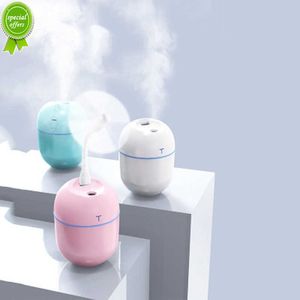 220ML Compact USB Car Air Humidifier with Essential Oil Aroma Diffuser and LED Night Light for Home Office