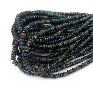 Loose Gemstones Veemake Brown Fire Opal Faceted Rondelle Beads Jewelry Design Making Natural Crystal 07936