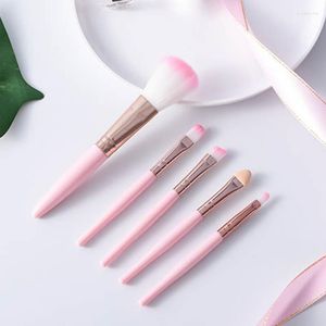 Pennelli per trucco 5 pz/set Kit di pennelli per principianti Strumenti per il trucco Correttore Blush Ombretto Labbro Delicato Strumento di bellezza morbido